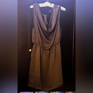 Mini Silky Scoop Neck Mini Dress